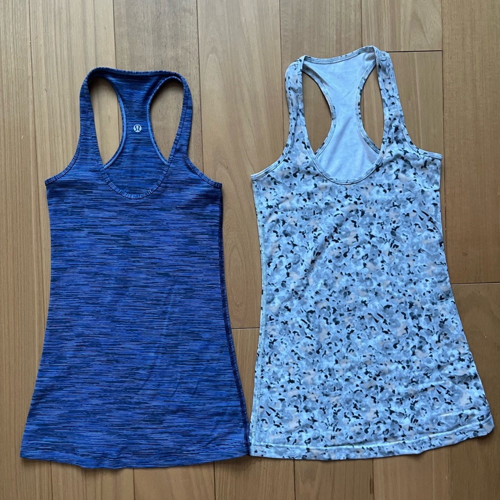 pair of lululemon tanks